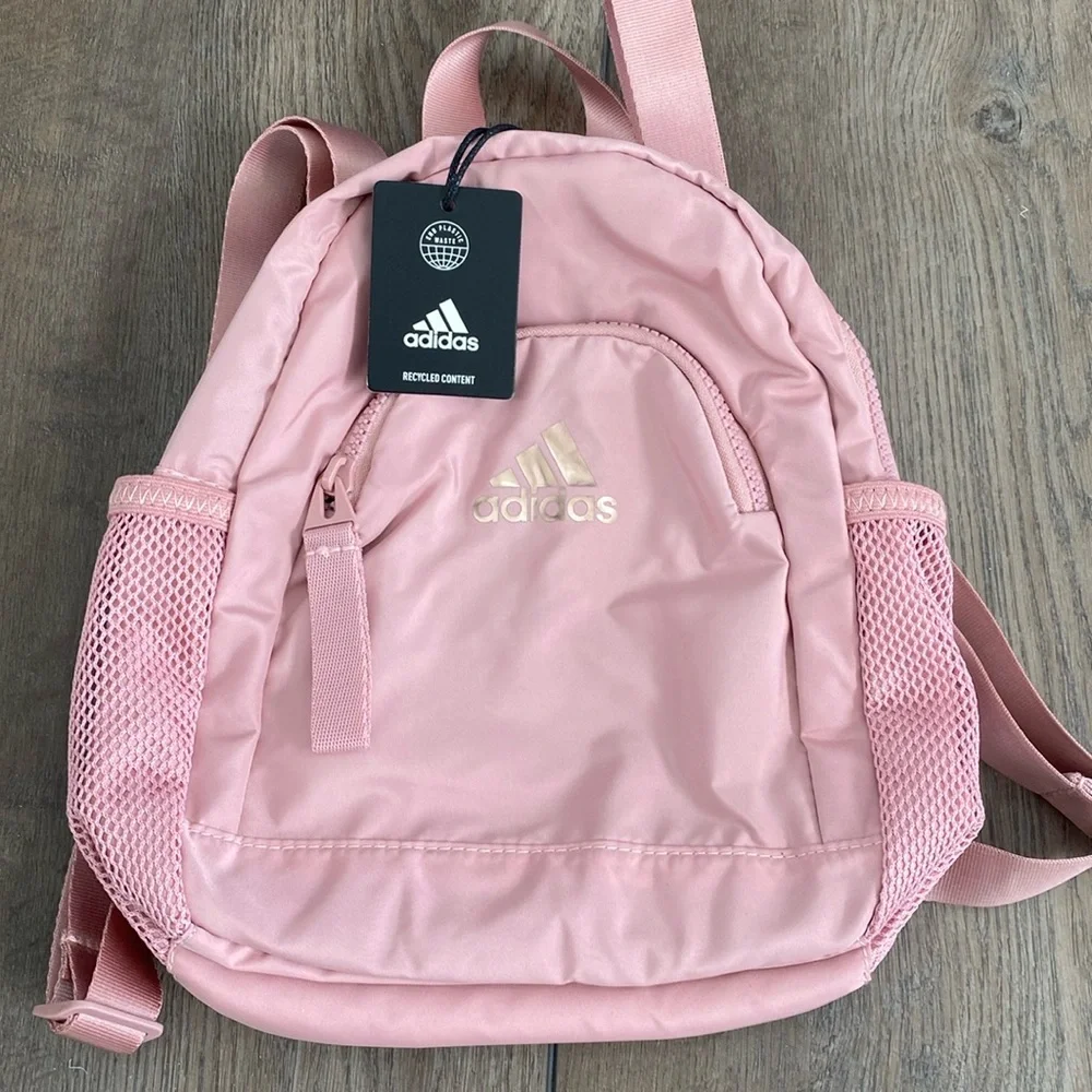 New Light pink Adidas Mini Backpack - Picture 1 of 3